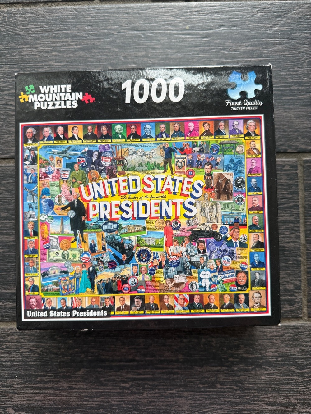 White Mountain Puzzles - United States Presidents - 1000 piece